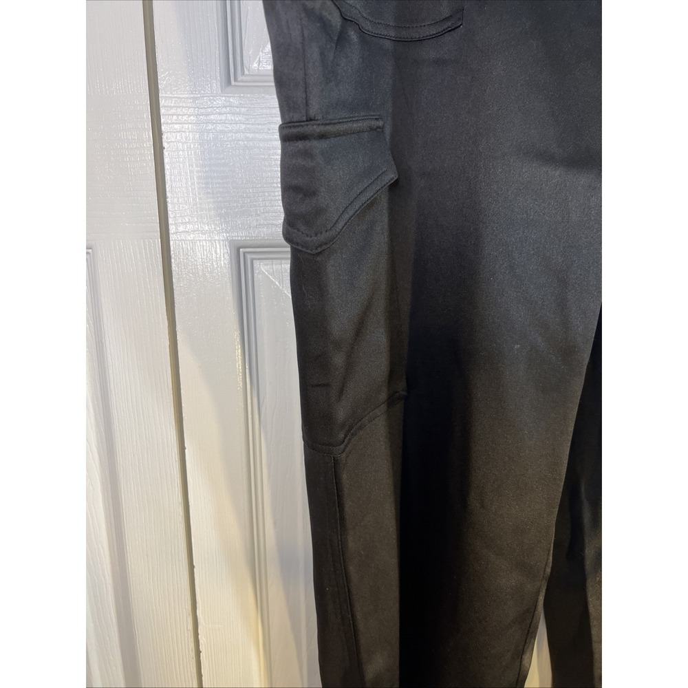 CHICO'S Black Cinch‎ Belted Cargo Pants Size 2 EUC - Picture 2 of 11